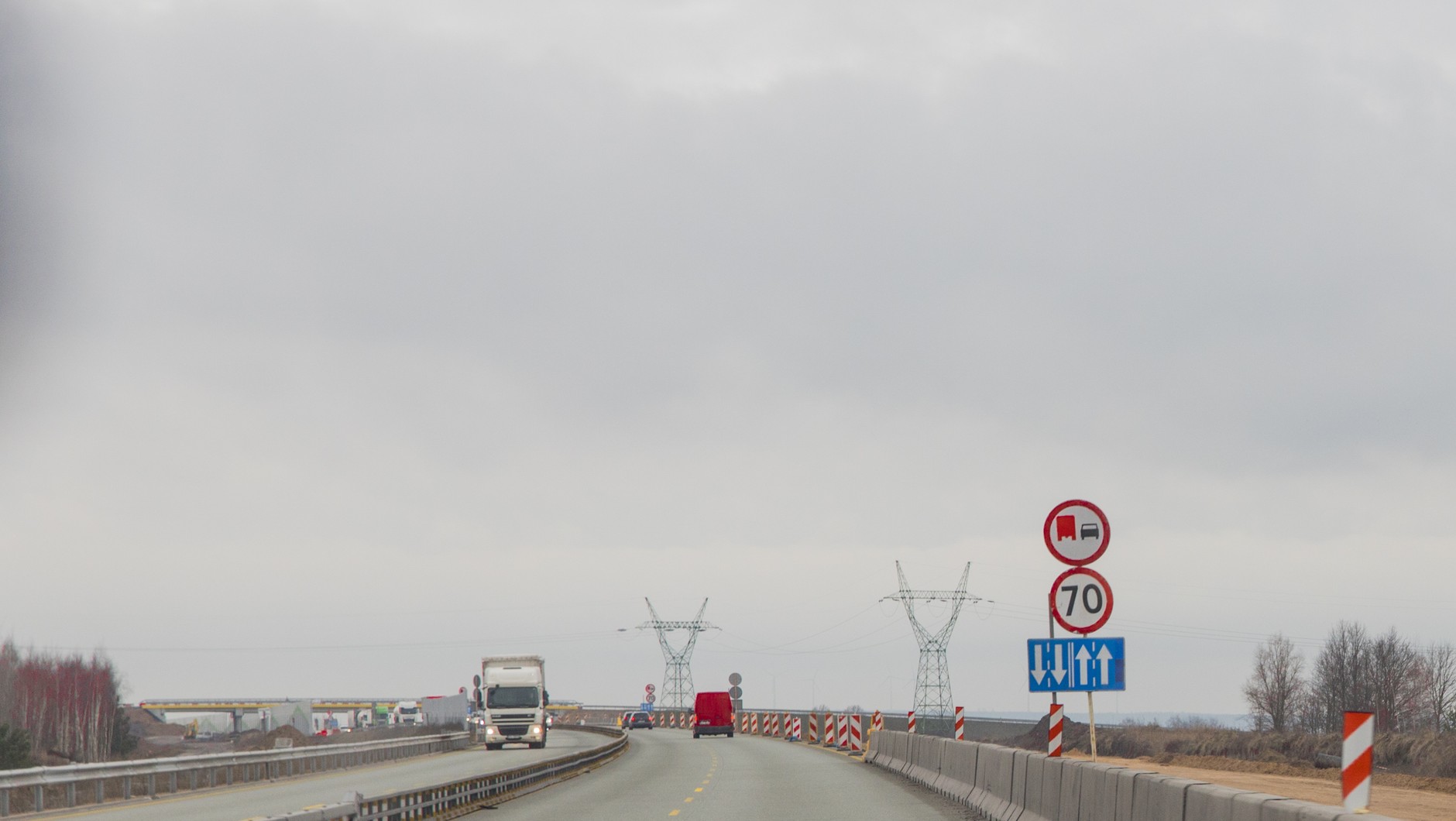 Ograniczenie do 70 km/h na budowanej autostradzie A1