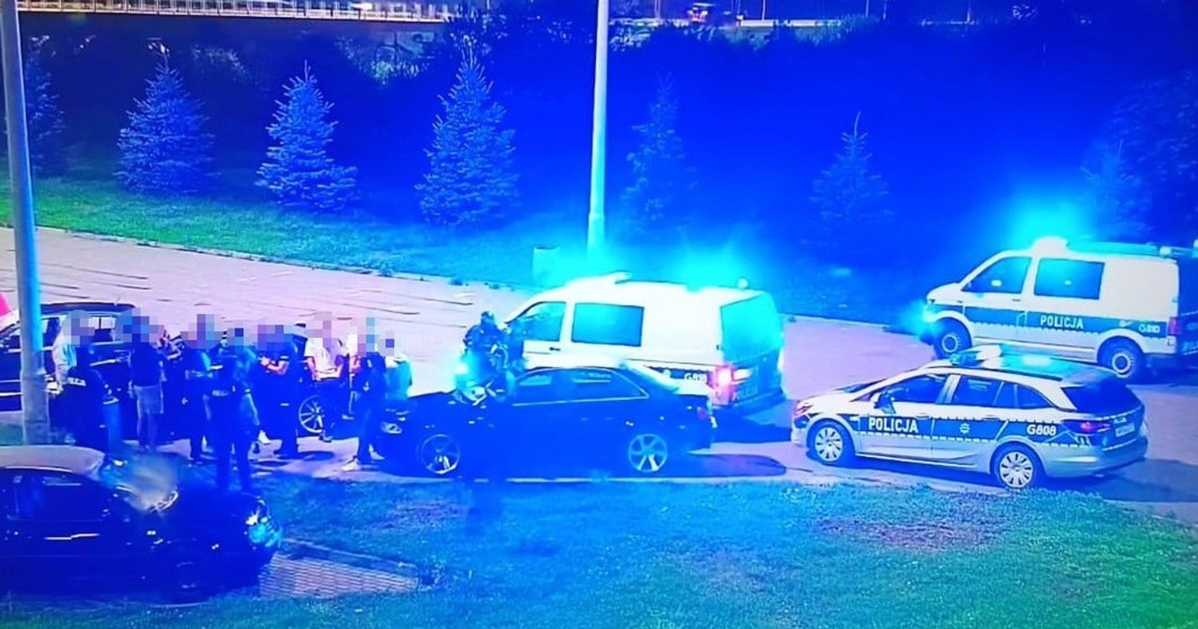 Akcja policji w Nowym Sączu; 29 lipca 2023 r.
