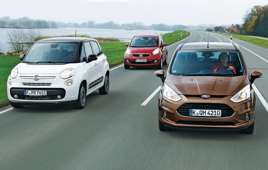 Fiat 500L kontra Kia Venga i Ford B-Max: Nieduże, lecz praktyczne