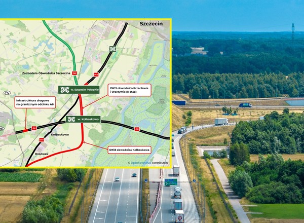 Szczecin dostanie nowe połączenie z autostradą A6. Inwestycja za 429 mln zł