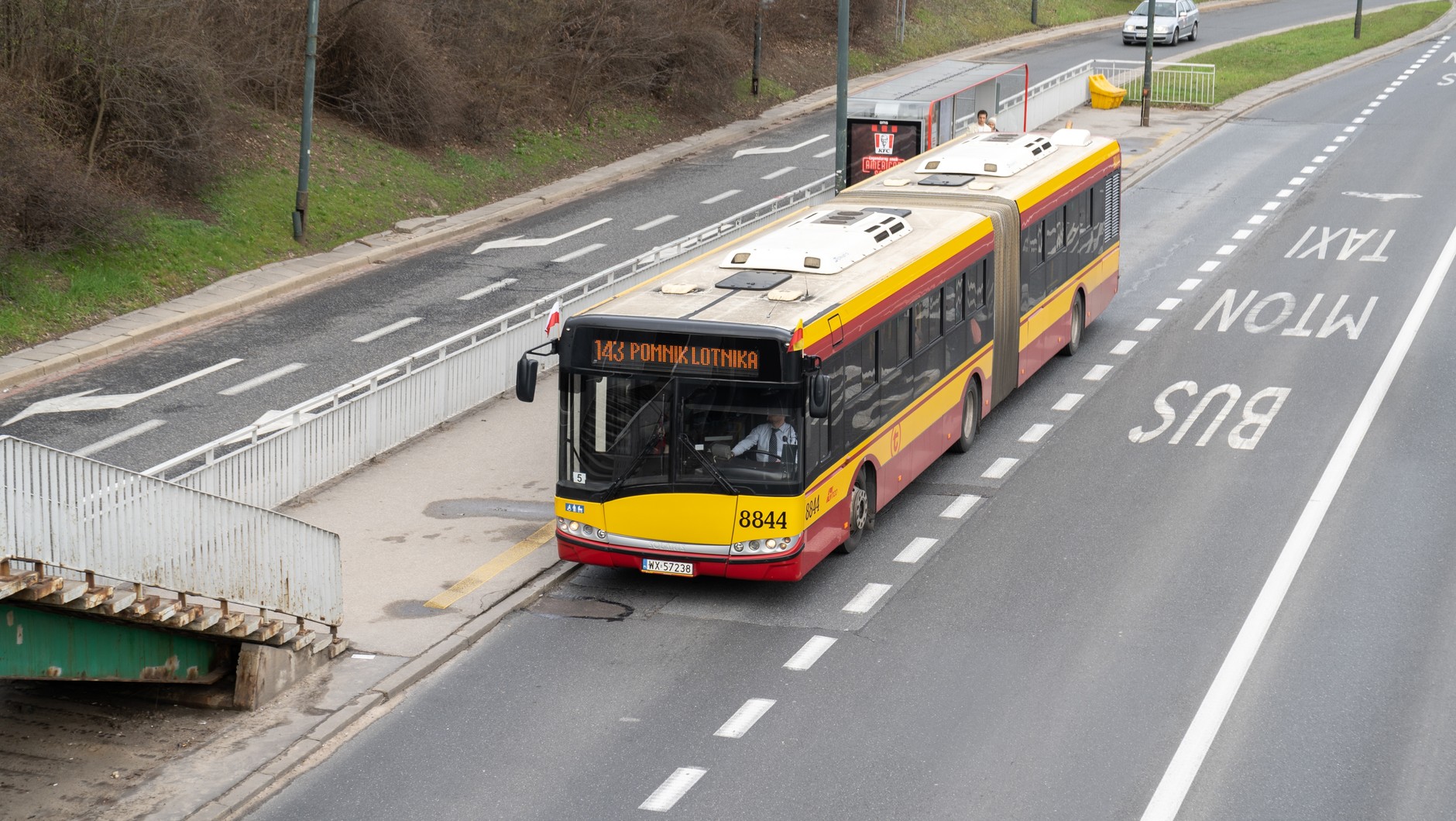 Plac na Rozdrożu - przystanek autobusowy Zdjęcie ilustracyjne