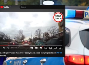 Policja wyprzedza i zaczyna hamować. Czy to próba wyłudzenia mandatu? [WIDEO]