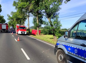 Zginęła rowerzystka potrącona przez autobus na DK 91