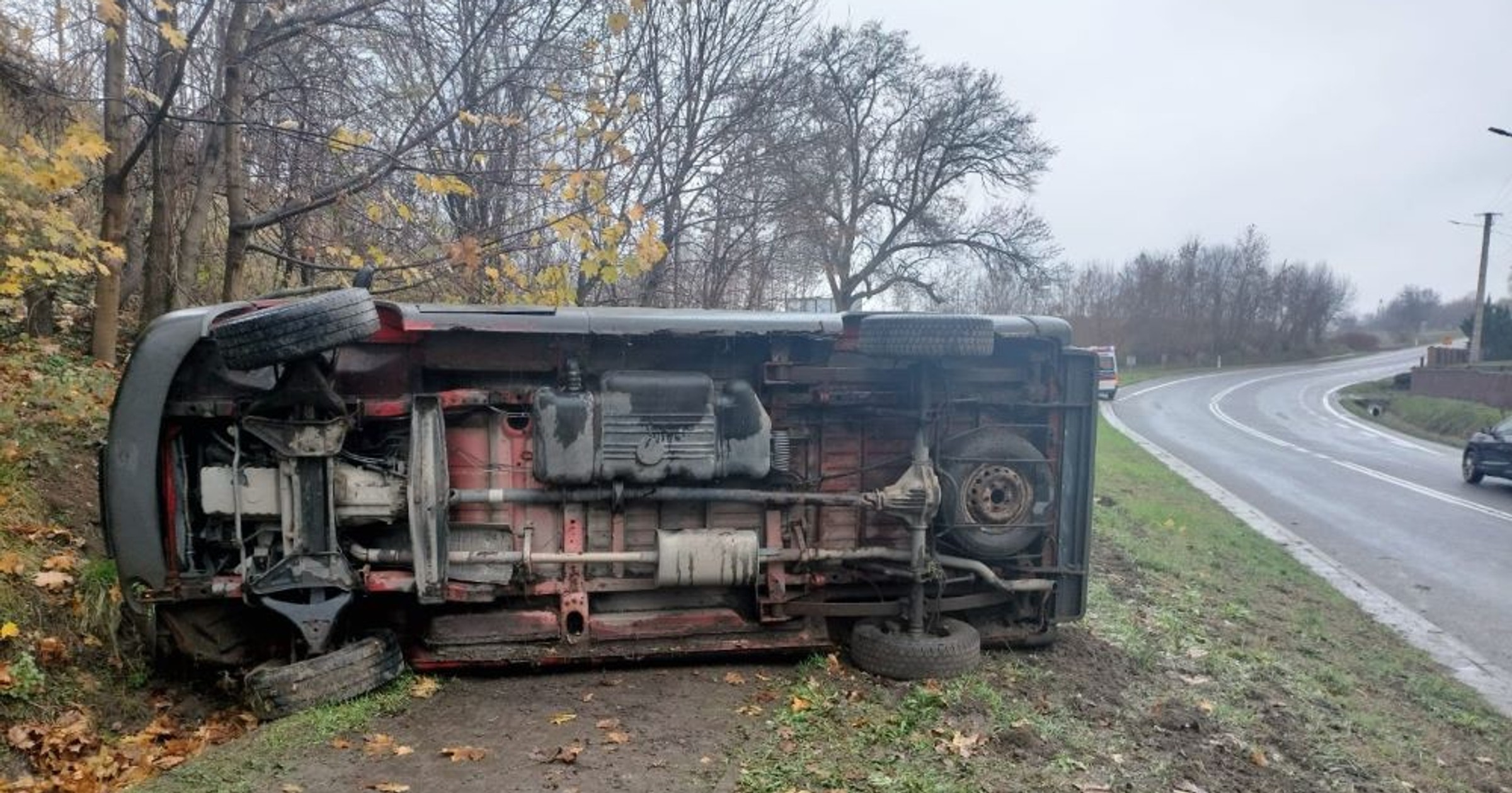 Wypadek na drodze krajowej numer 17