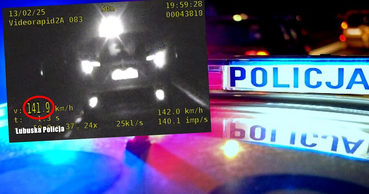 Jechał ponad 140 km/h, mandat wbił go w ziemię