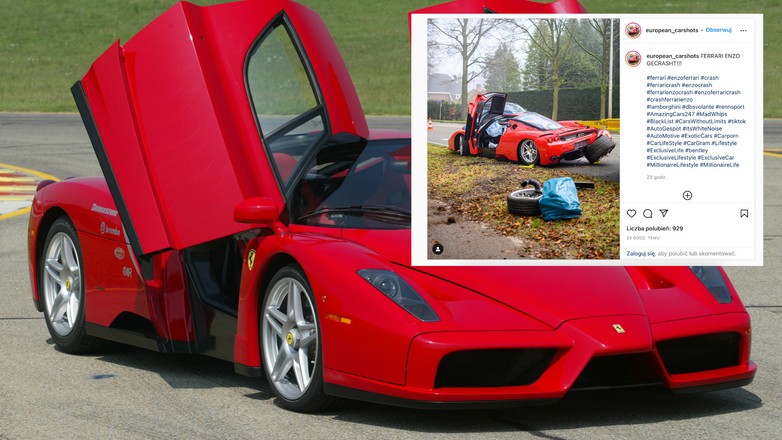 Rozbite Ferrrari Enzo