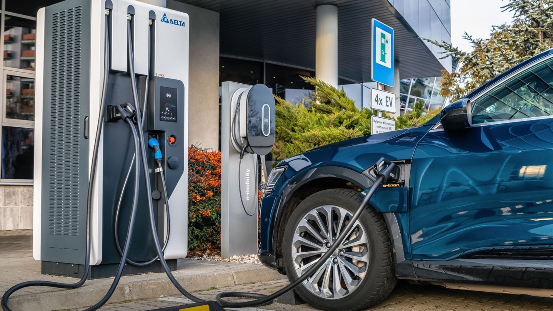 Punkt ładowania samochodów elektrycznych