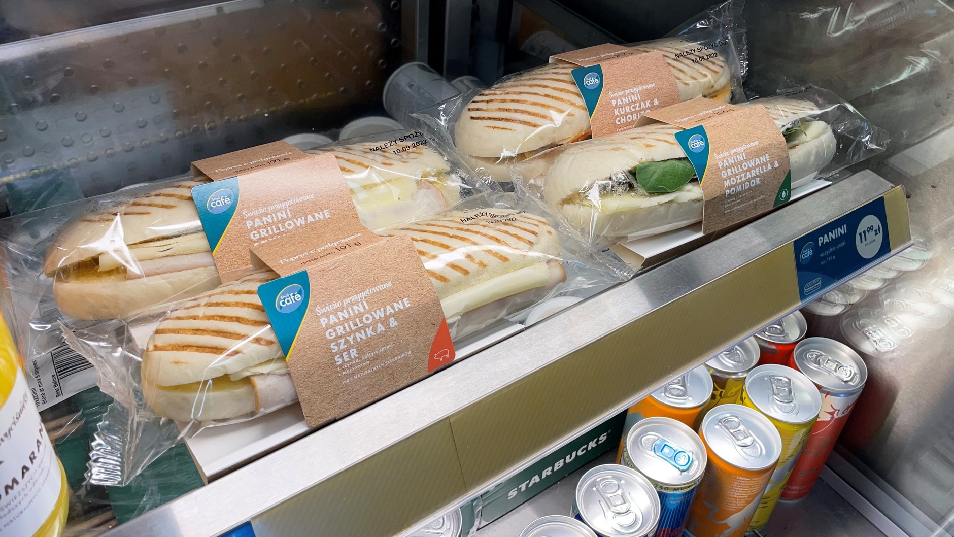 Kanapki na stacji Shell