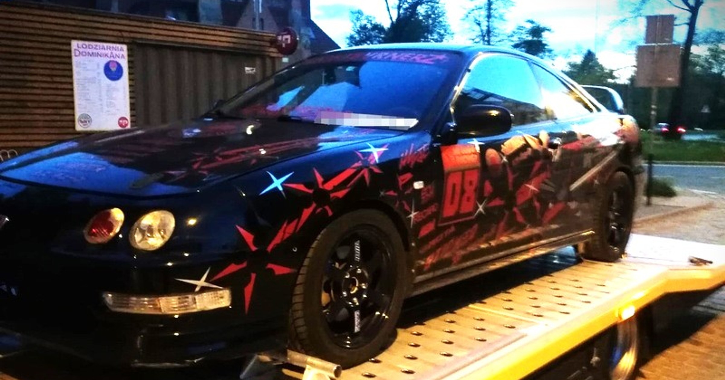 Honda odjechała na lawecie