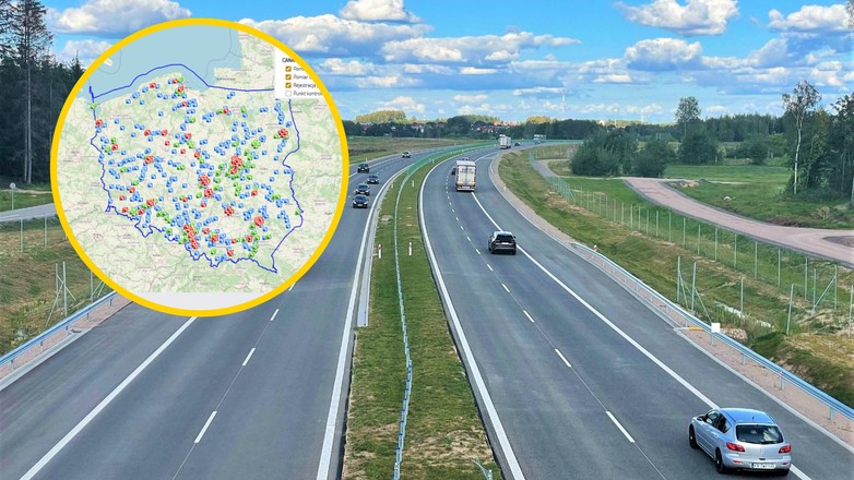 Jak sprawdzić, czy odcinkowy pomiar prędkości działa? Mapa CANARD