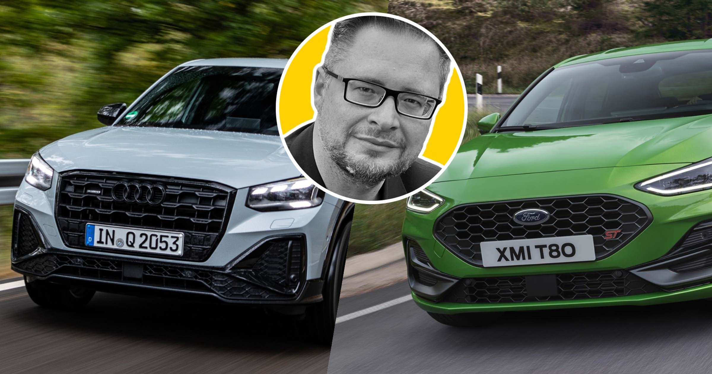 Audi Q2 (po lewej) i Ford Focus