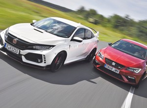 Seat Leon Cupra kontra Honda Civic Type R - 620 KM na torze