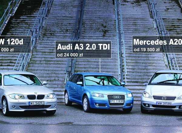 Używane | Audi A3, BMW 120d, Mercedes A200 | Prestiżowe kompakty z dieslami