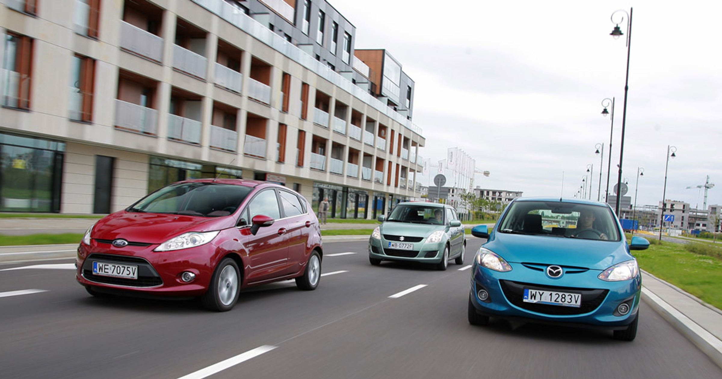 Ford Fiesta kontra Suzuki Swift i Mazda 2: automatyczni przyjaciele miasta