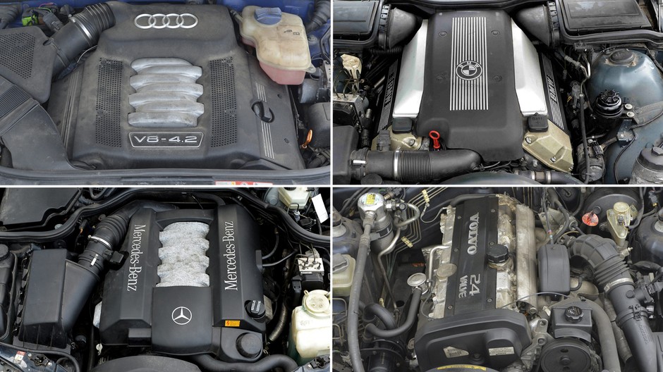 Audi, BMW i Mercedesa możecie kupić w wersji V8, Volvo ma "tylko" motor R6.