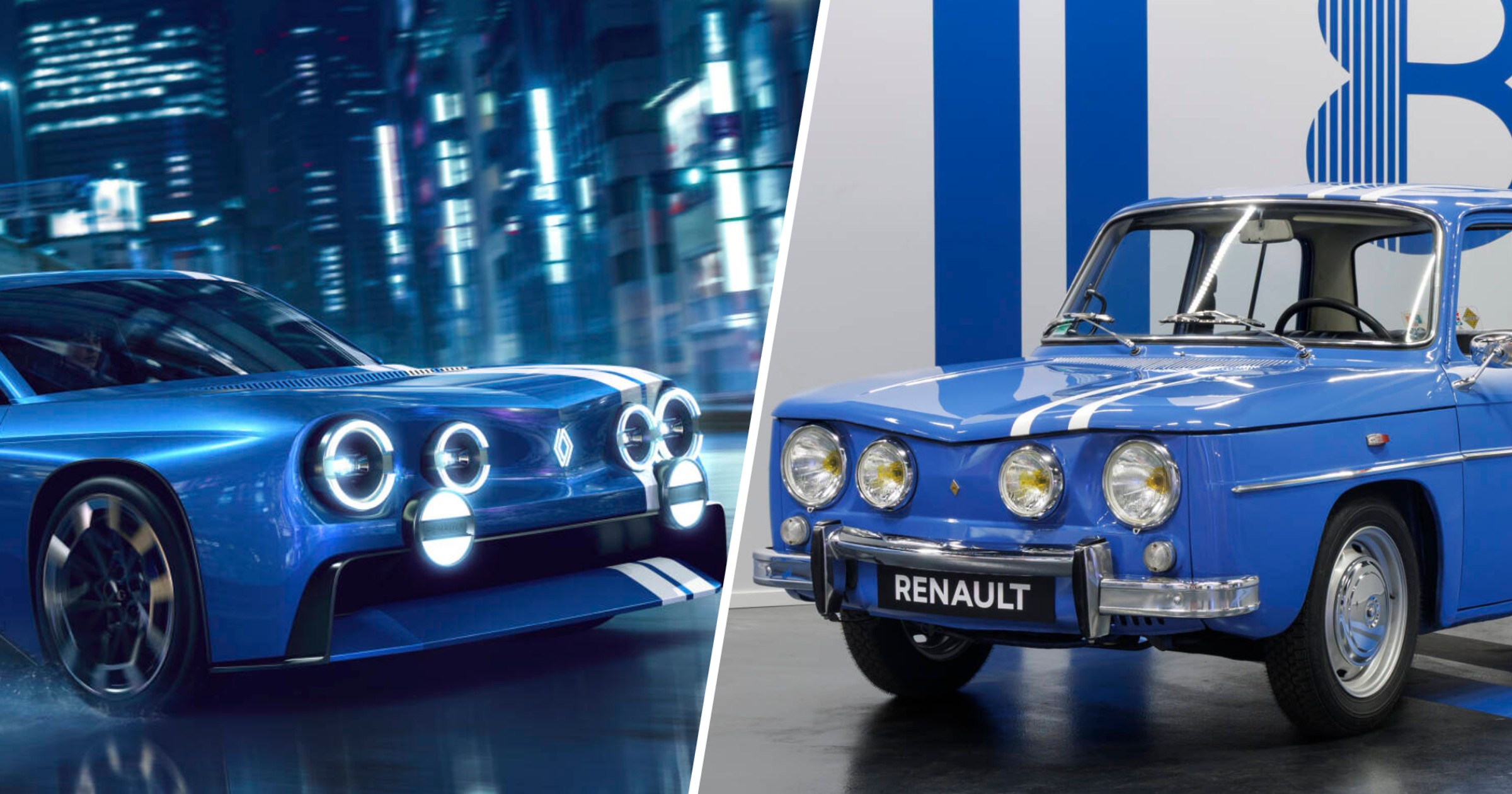 Renault 8 Gordini Concept i klasyczne Renault 8 Gordini