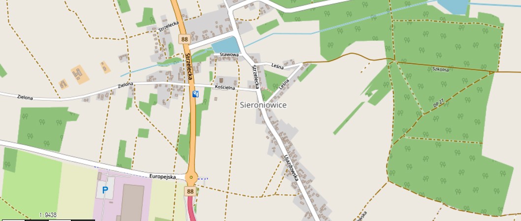 Fotoradar Sieroniowice (woj. opolskie) na DK88