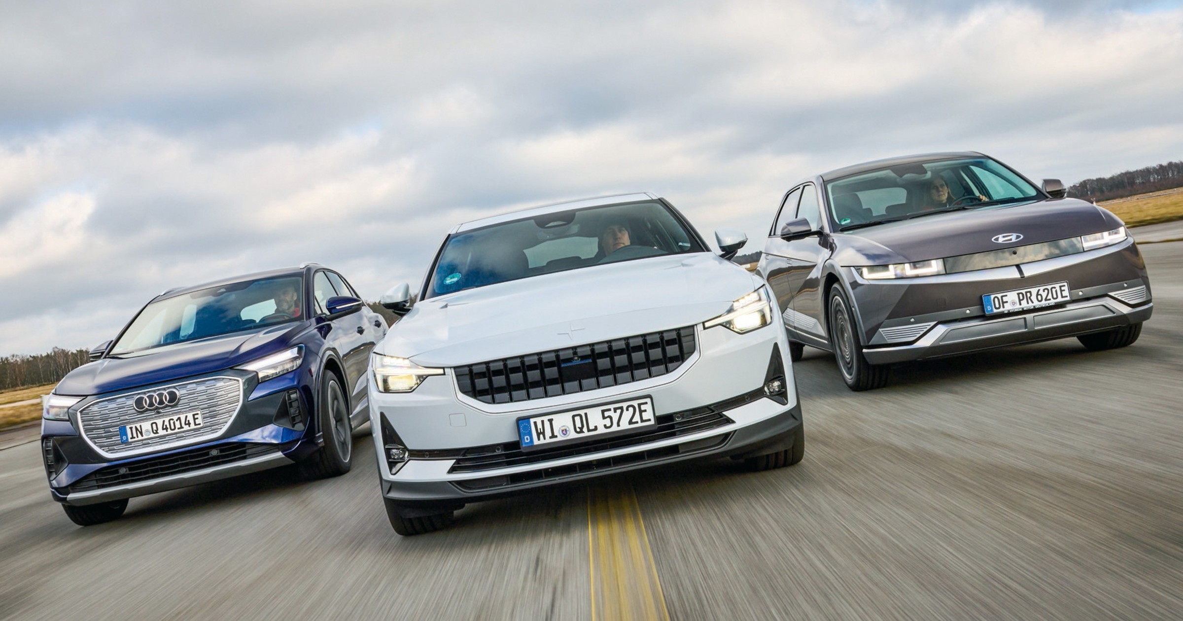 Audi Q4 e-tron, Hyundai Ioniq 5 i Polestar 2 - porównanie