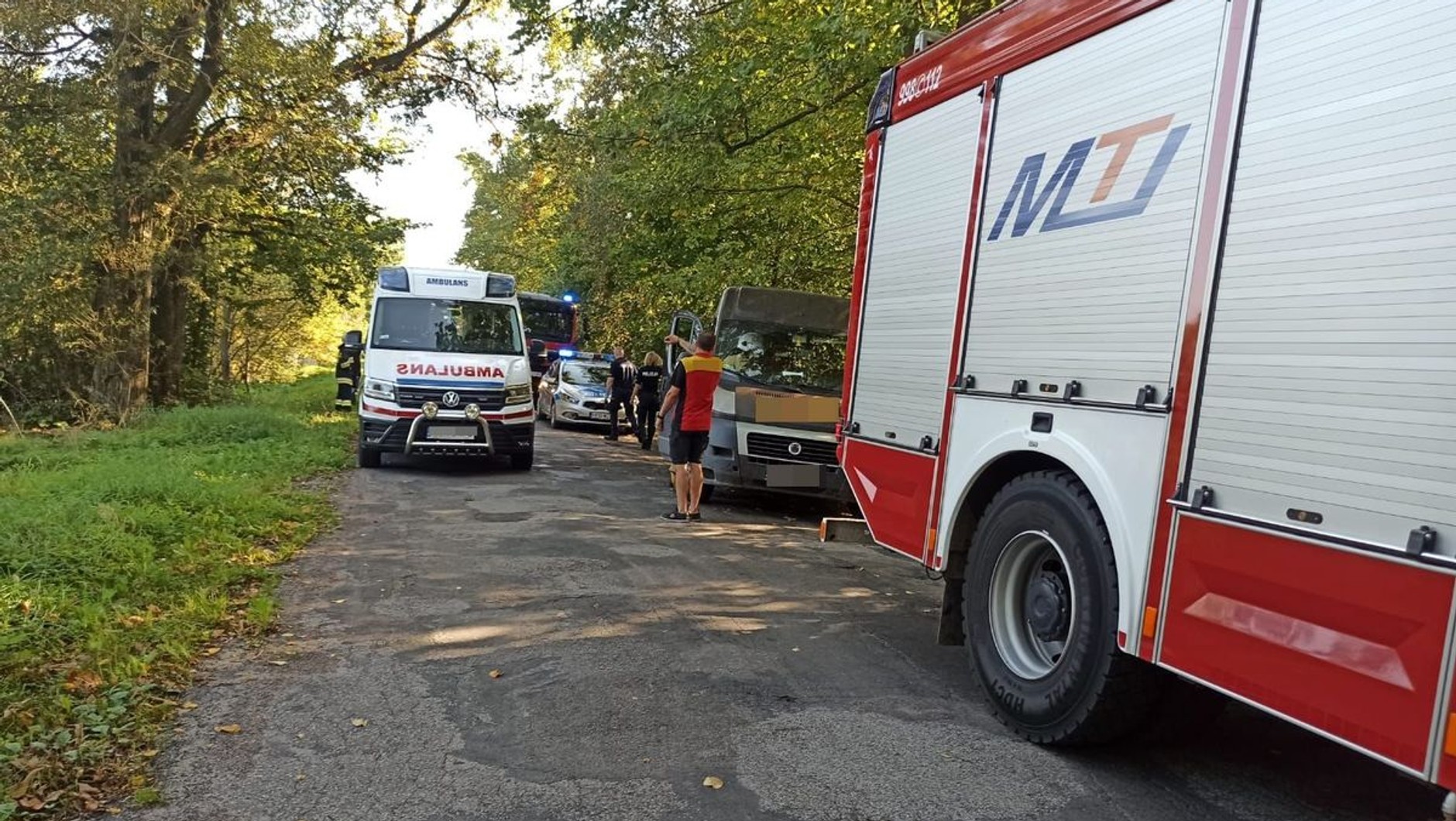 Na miejscu zdarzenia pojawiło się wiele służb