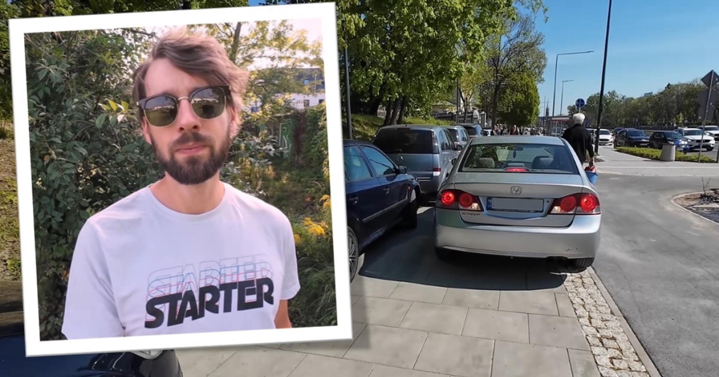 Maksym Szewczuk z kanału "Konfitura" walczy o równe prawa na drodze