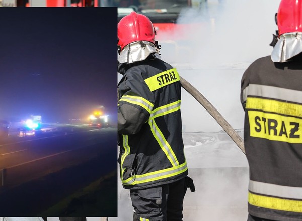 Tragedia na A4. Zginął strażak zabezpieczający autostradę