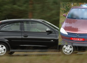 Ściągnęła na siebie uwagę czerwonymi tablicami. Zdziwieniu policjantów nie było końca