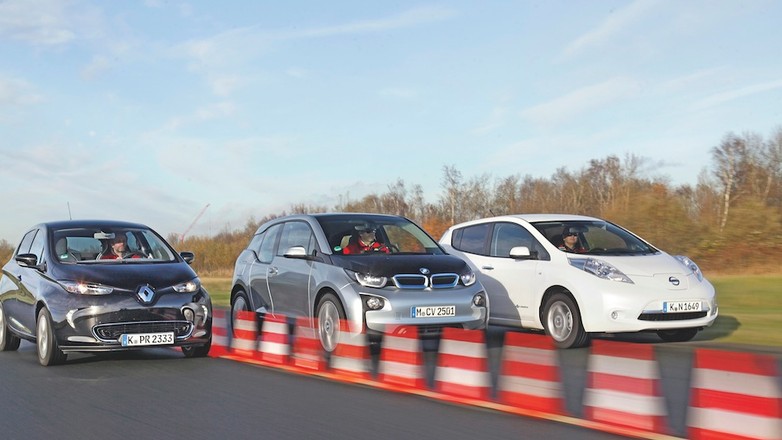 BMW i3, Nissan Leaf, Renault Zoe