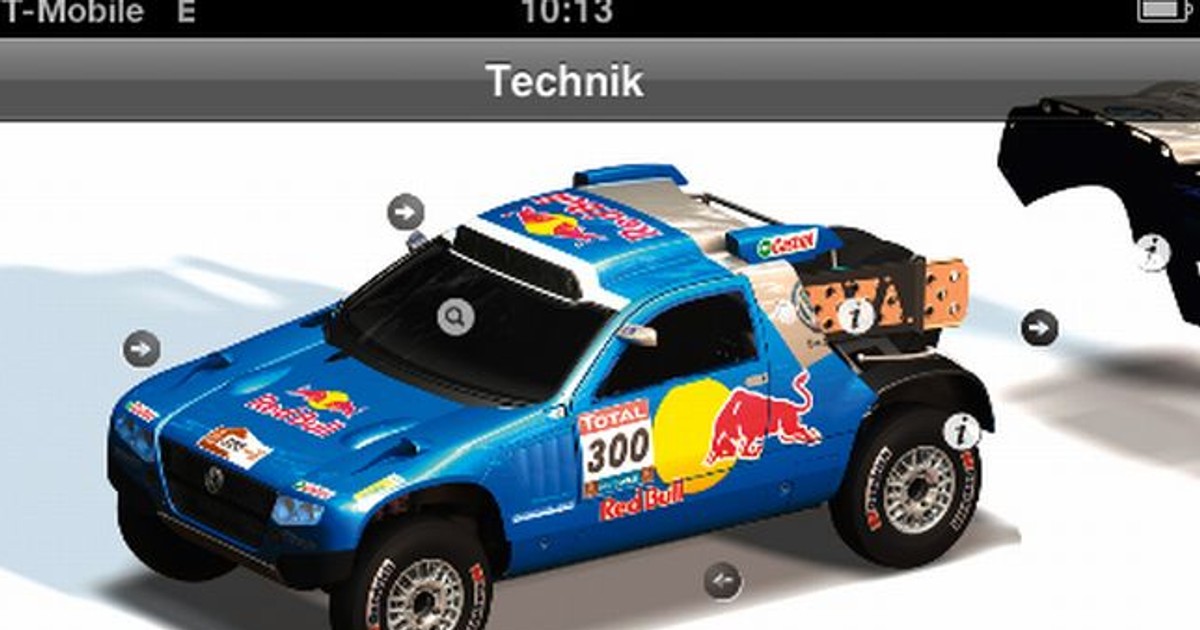 Volkswagen - Rajd dakar 2010 w iPhonie