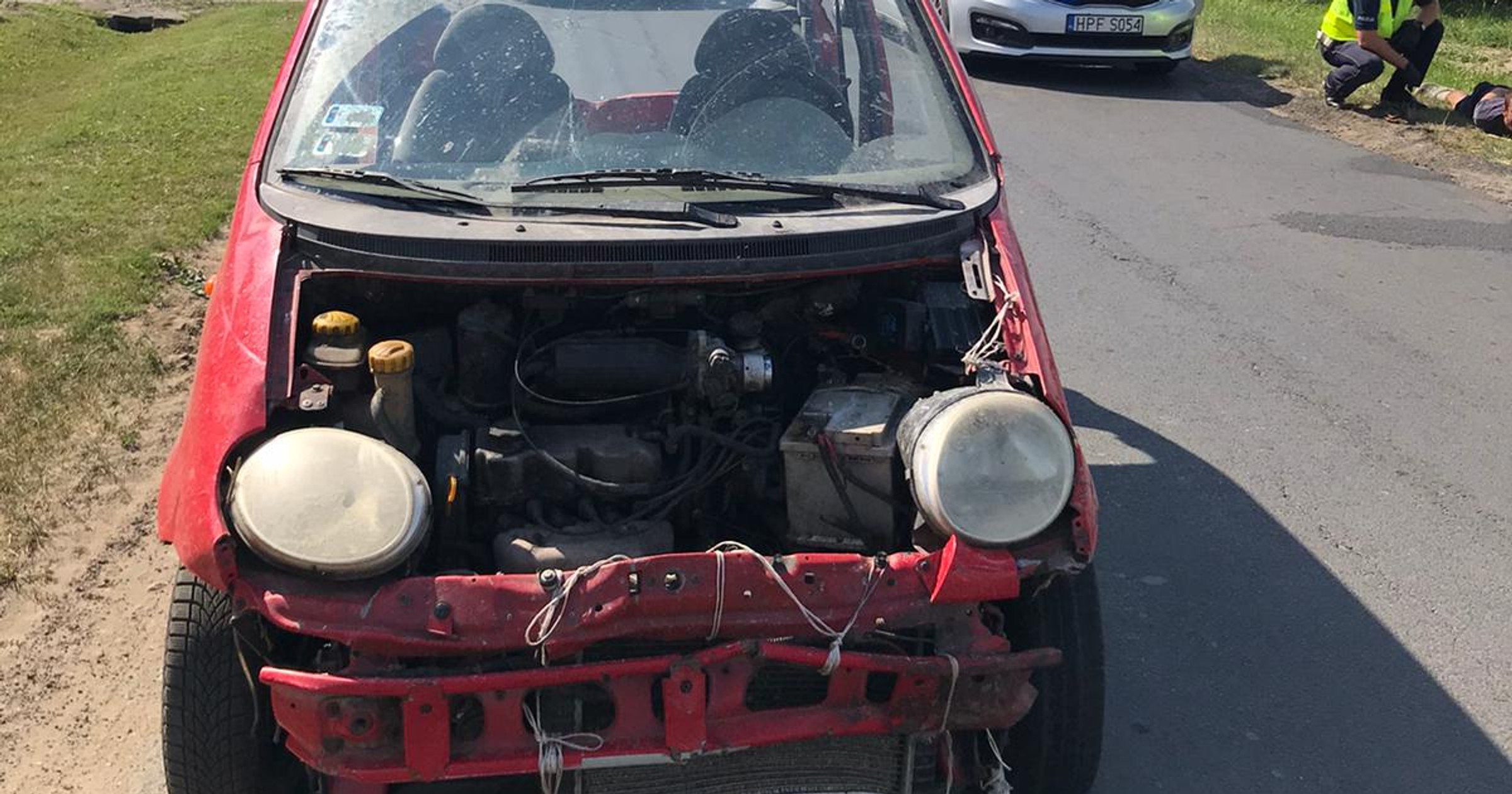 Pijany jechał zdezelowanym matizem