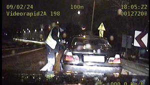Pędził swoim BMW na "krajowej dwójce". Nie zwracał uwagi na warunki drogowe.