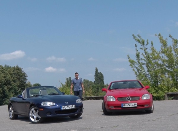 Mercedes SLK kontra Mazda MX-5 - stworzone by dawać radość z jazdy