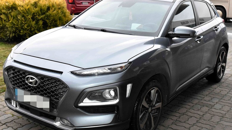Hyundai Kona z podrobionym numerem VIN zatrzymany przez Straż Graniczną