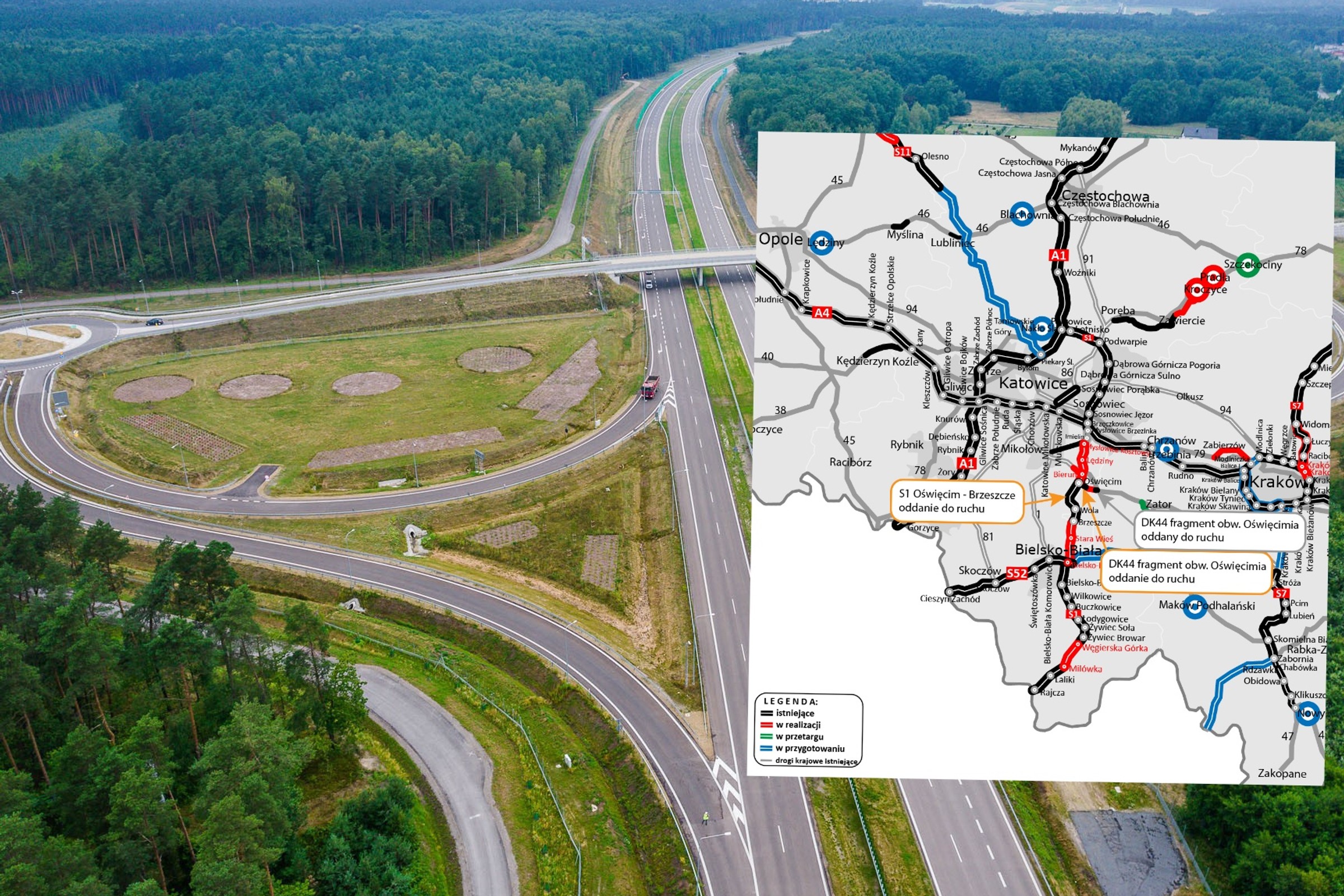 Nowa droga ekspresowa jest gotowa w 94 proc. GDDKiA otworzy ją jeszcze w tym roku