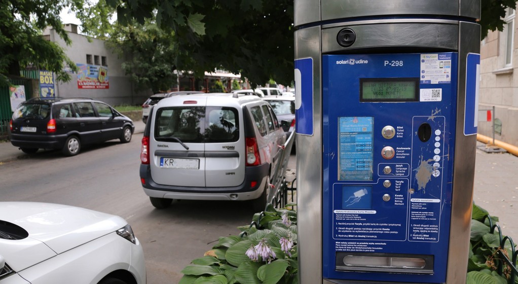 Parkomat w Strefie Płatnego Parkowania w Krakowie