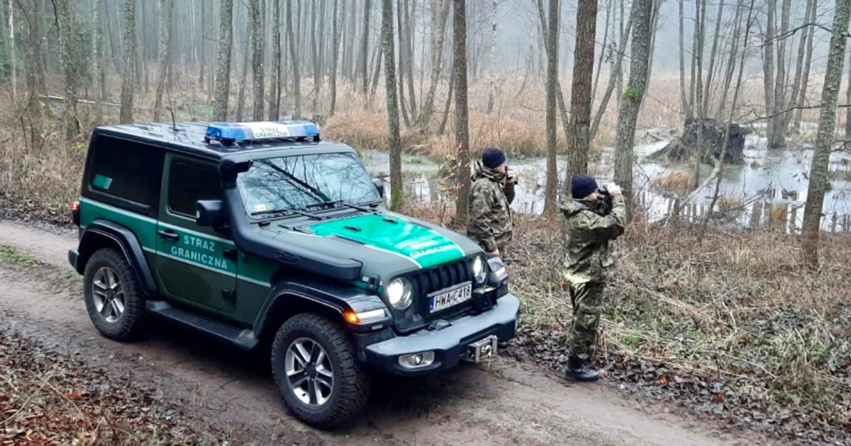 Jeep Wrangler straży granicznej