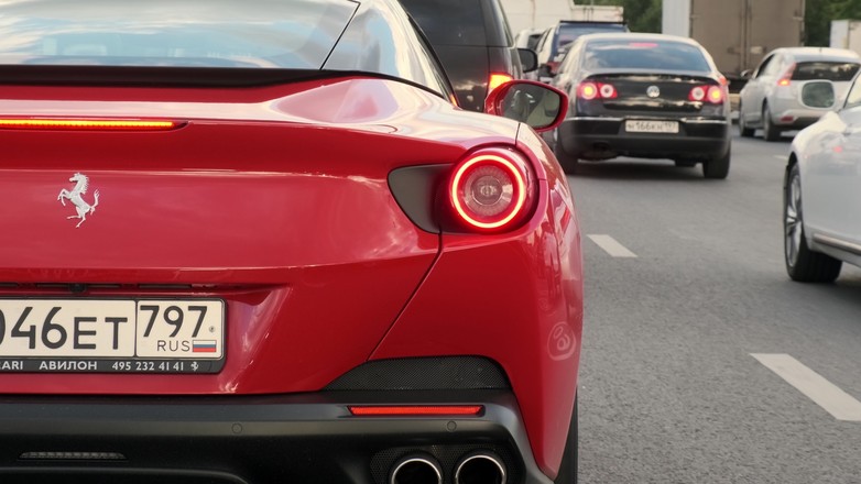 Samochód zarejestrowany w Rosji