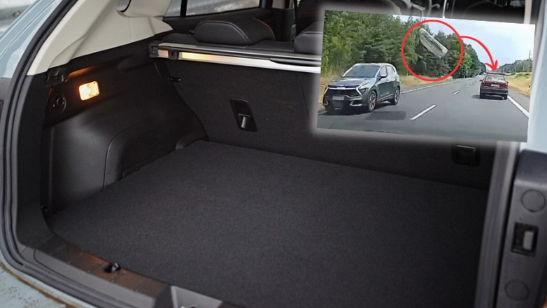 Takiej "ewakuacji" kierowca się nie spodziewał (Screen: YouTube/polskiedrogiTVpl)