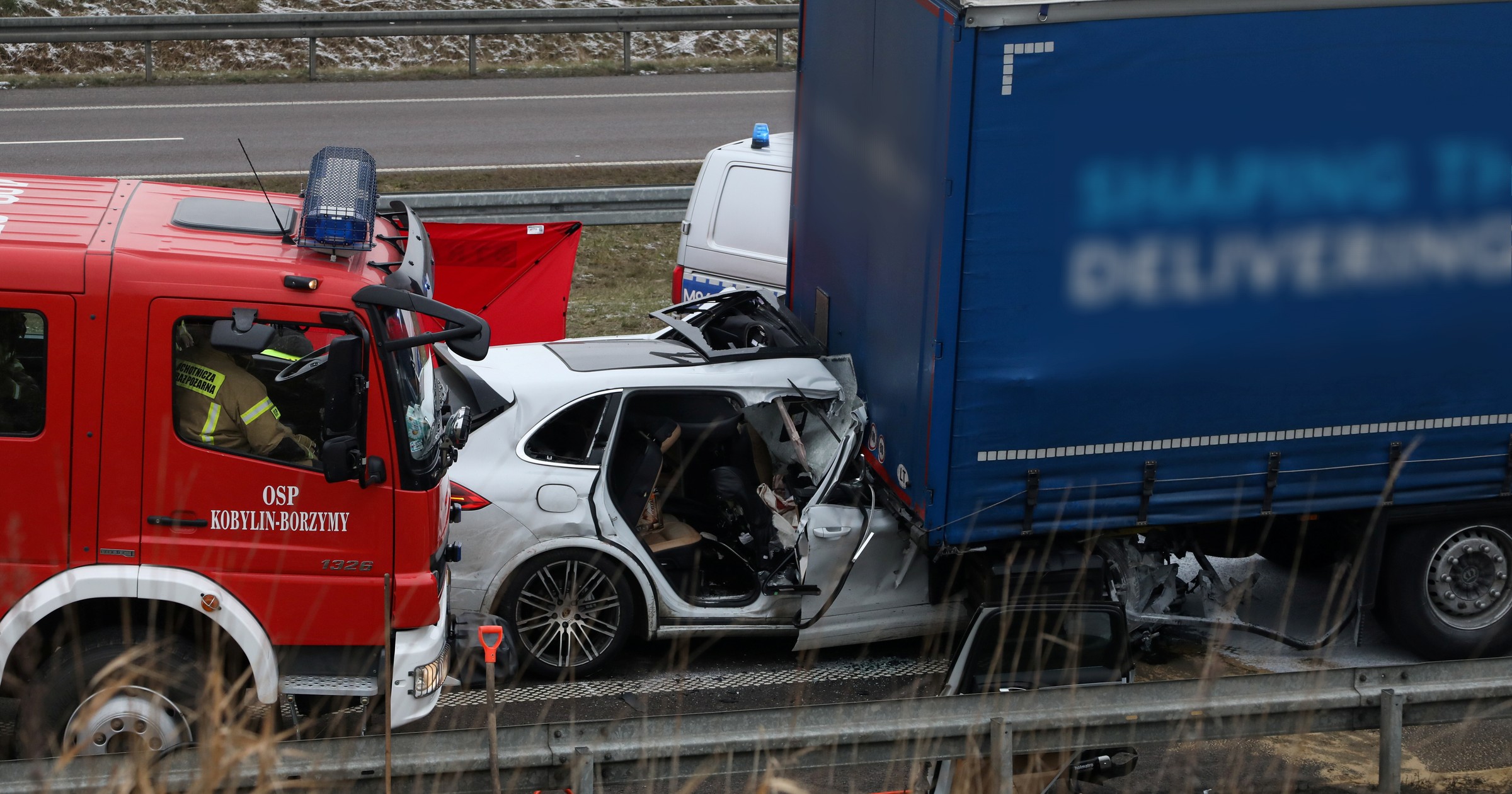 Tragiczny wypadek Porsche na trasie S8