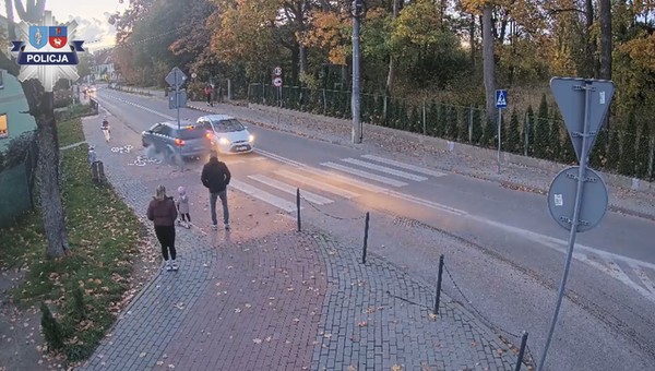 21-latek stracił panowanie nad samochodem i ominął dziewczynkę o centymetry