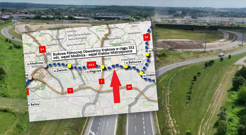 Część Północnej Obwodnicy Krakowa będzie gotowa we wrześniu, ale zaczeka do 2024 r.