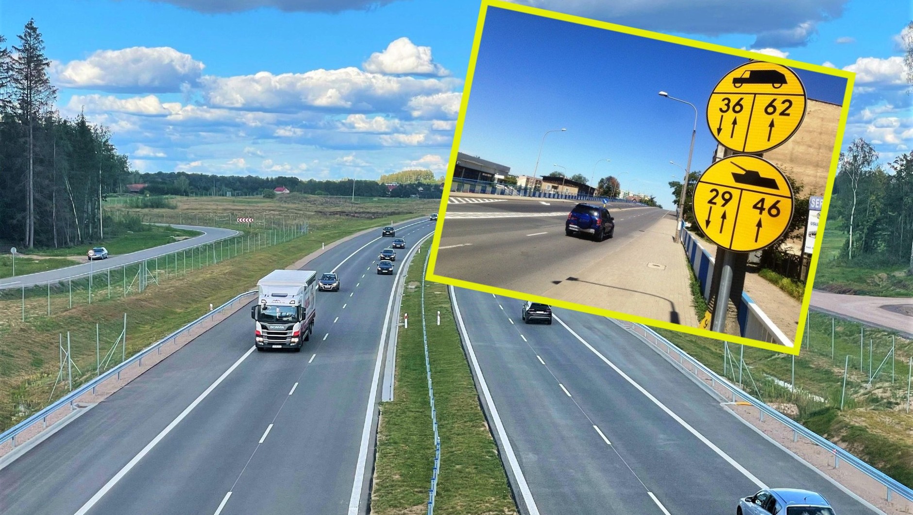 Żółte znaki z czołgami, wojskowe znaki drogowe — co oznaczają?