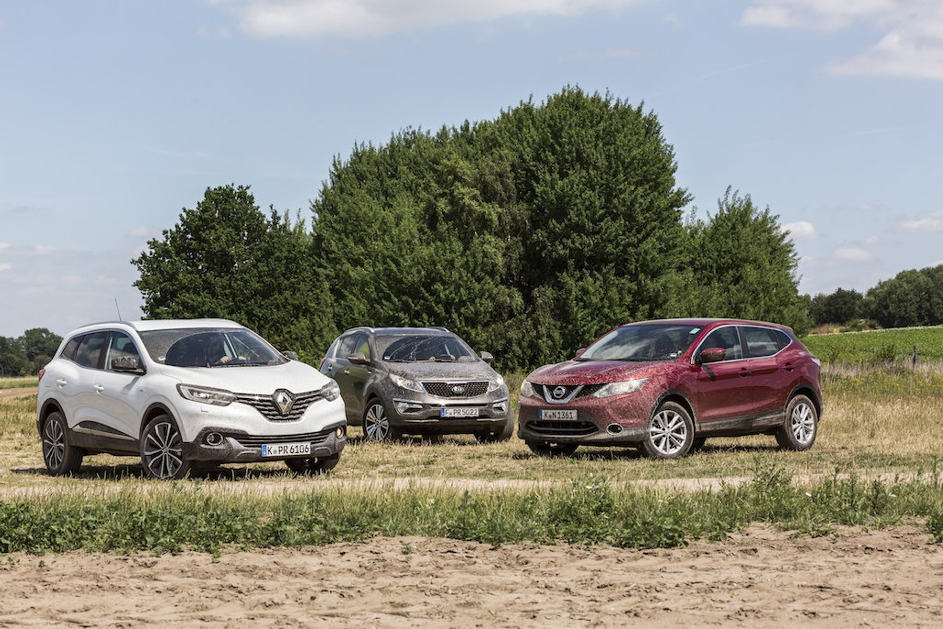 Kia Sportage, Nissan Qashqai, Renault Kadjar