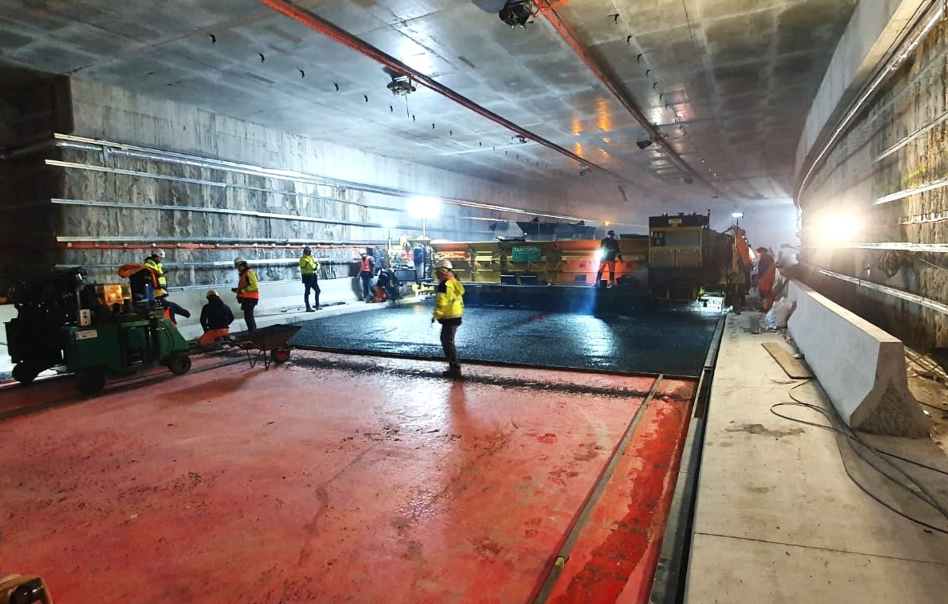 Postęp prac w tunelu pod Świną