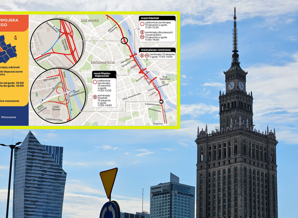 Defilada na Wisłostradzie. Samochodem lepiej omijaj szerokim łukiem tę część Warszawy