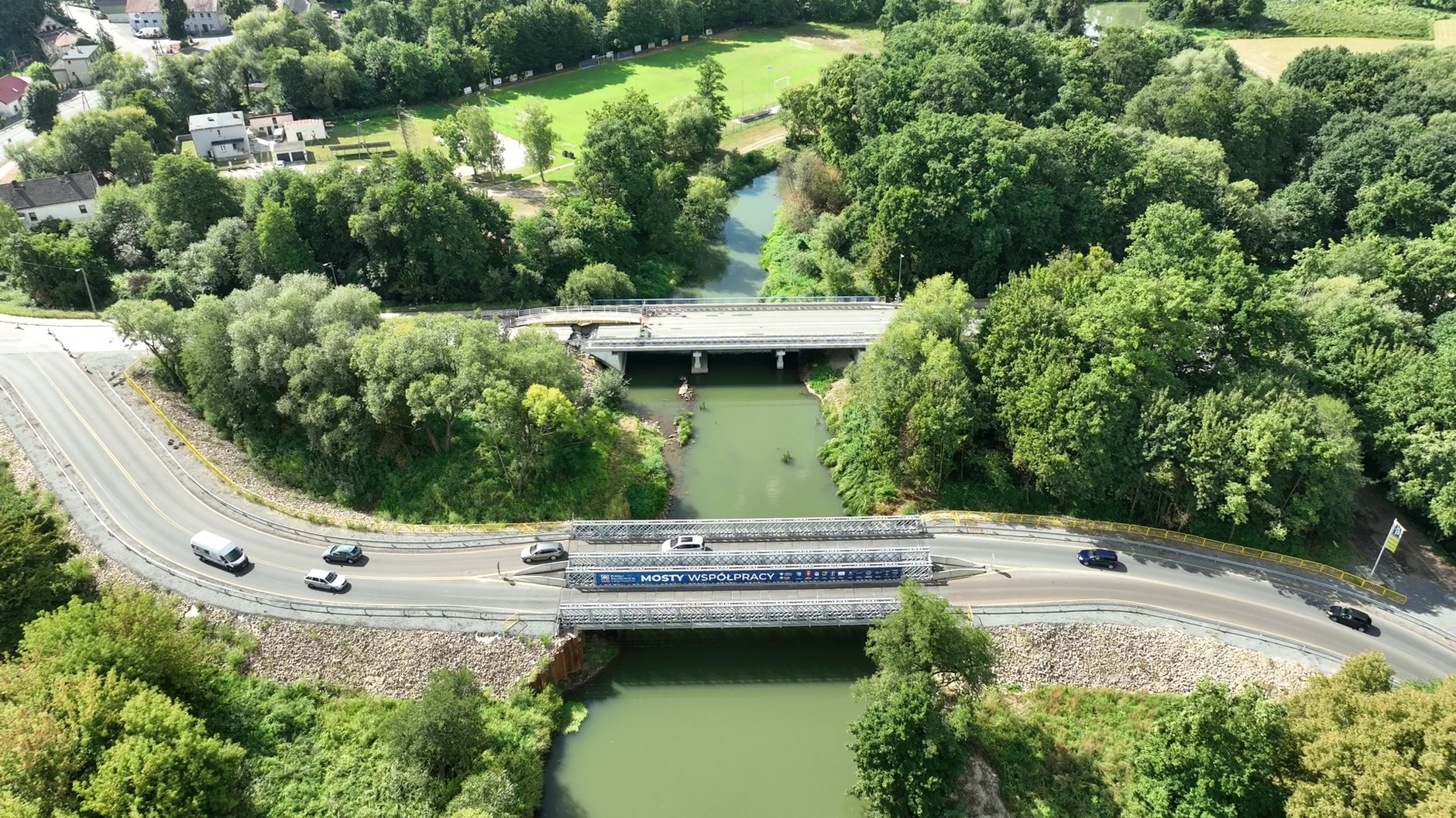 Fragment DK45 w Krapkowicach po powodzi