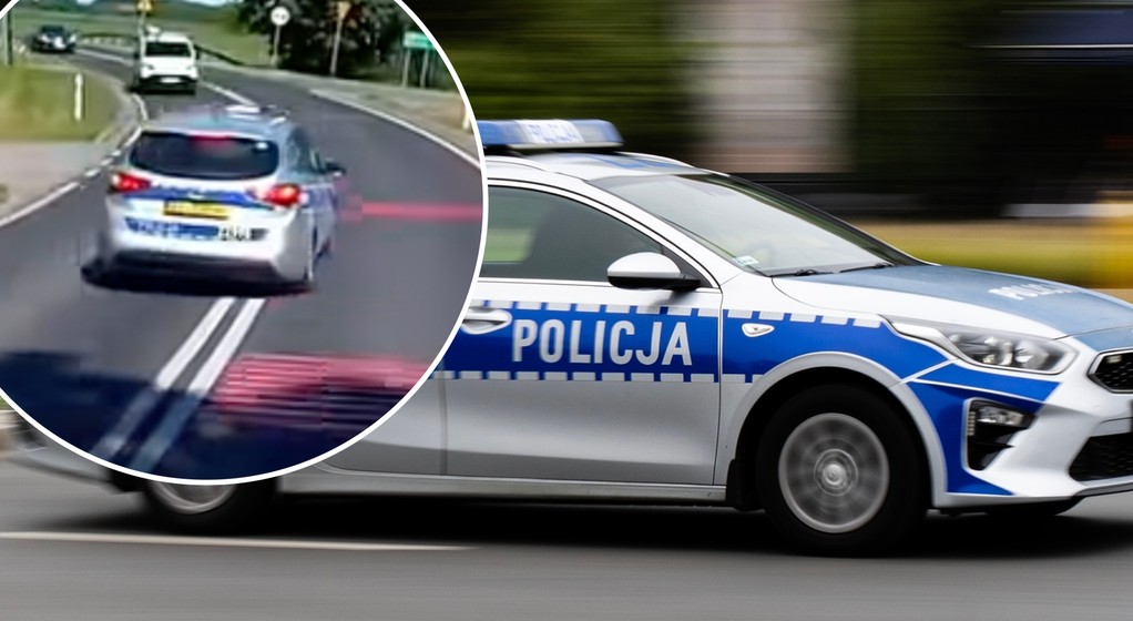 Radiowóz policyjny na żółtych tablicach? Tak, a do tego... prywatny