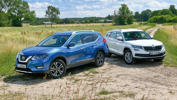 Duże wozy, nieduże motory – Nissan X-Trail 1.3 DIG-T kontra Skoda Kodiaq 1.5 TSI