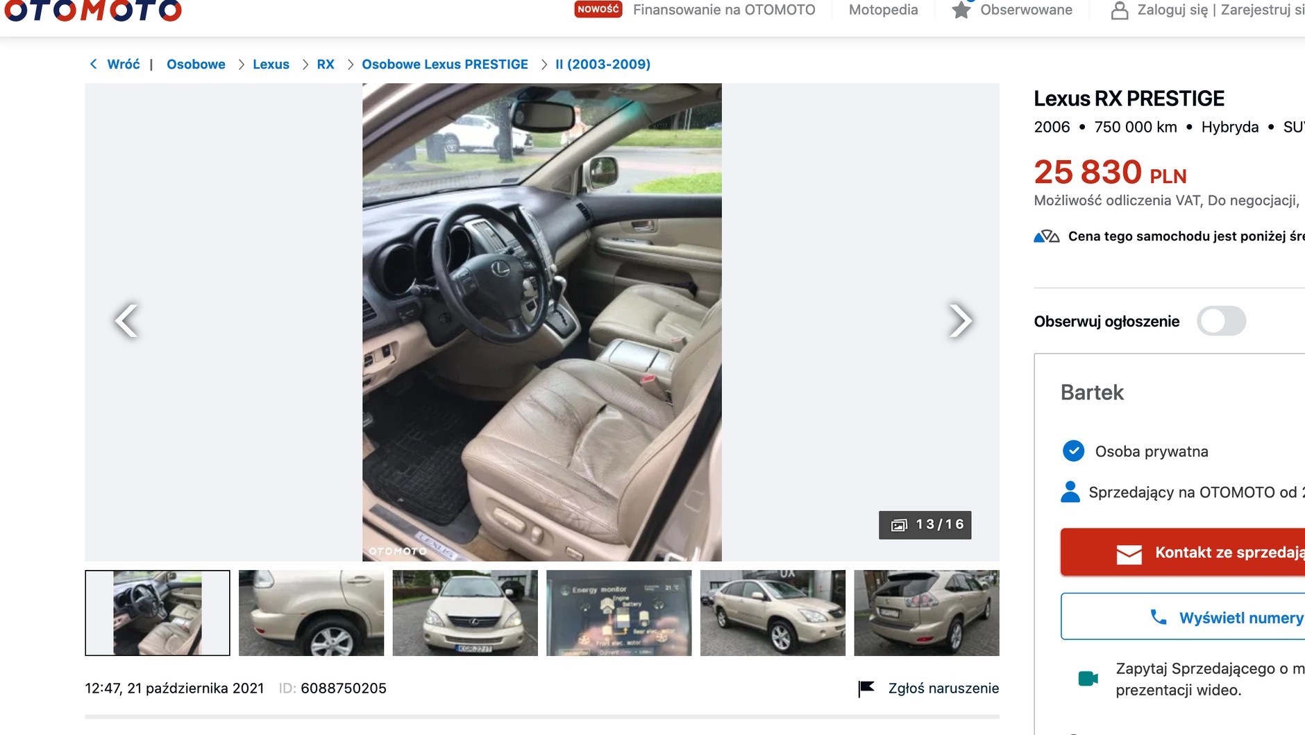 Używany Lexus RX 400h