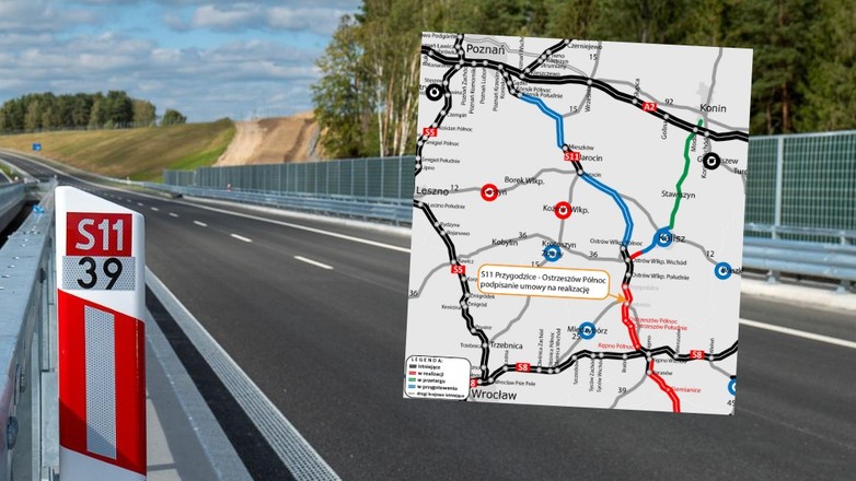 Jest umowa na budowę nowego odcinka drogi ekspresowej S11