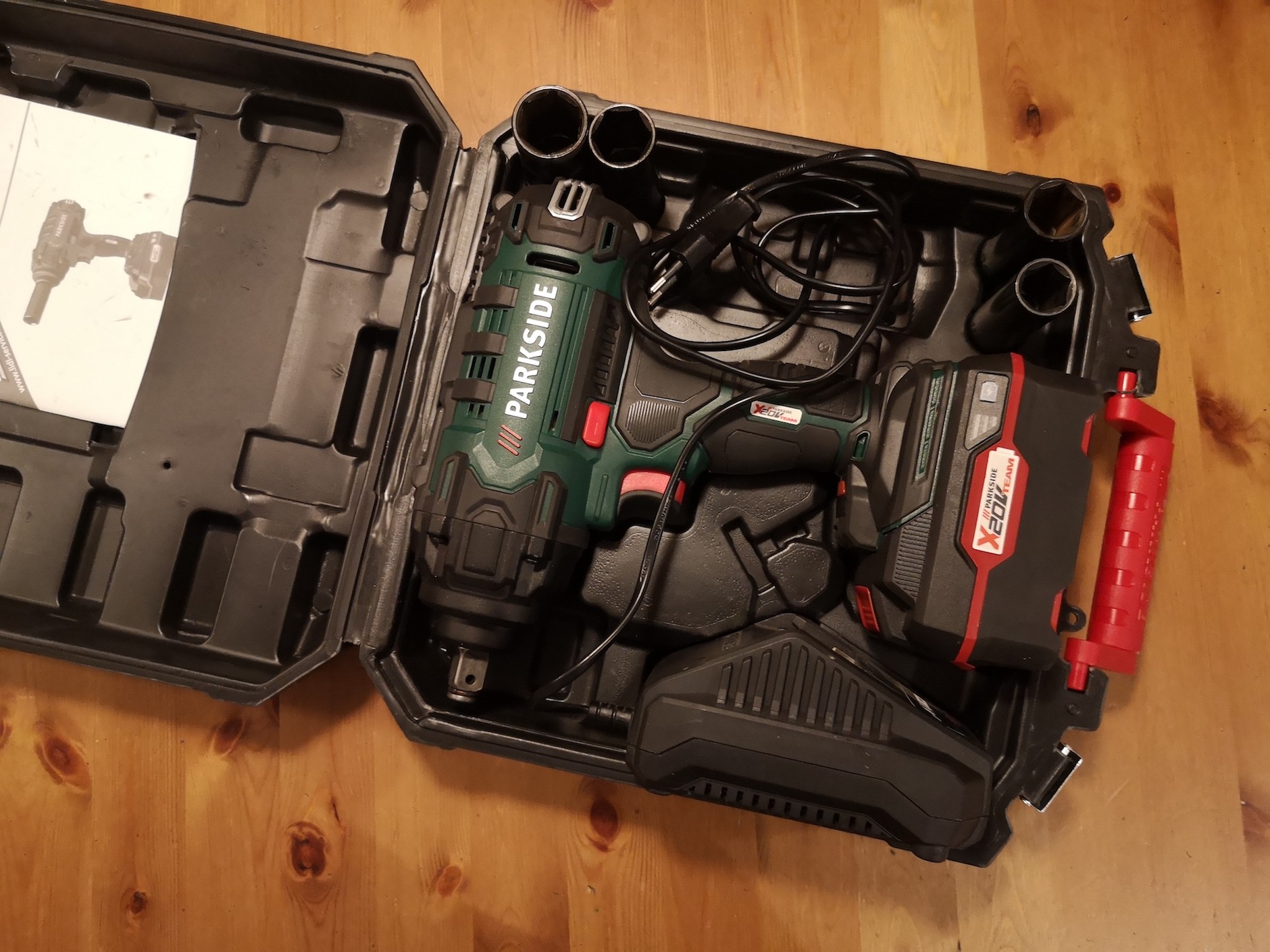 Parkside PASSK 20-Li A1 – klucz udarowy duży i masywny, ale o wiele słabszy niż konkurencja o teoretycznie tych samych osiąach